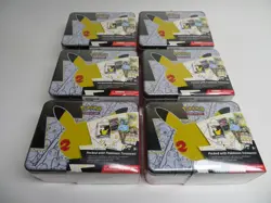 6X Pokemon Celebrations 25th Anniversary Collectorâ€™s Chest Lunch Box Tin Sealed - Image 1