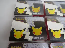 6X Pokemon Celebrations 25th Anniversary Collectorâ€™s Chest Lunch Box Tin Sealed - Image 12