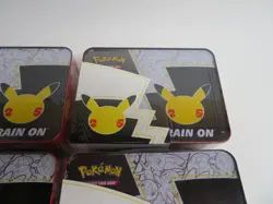 6X Pokemon Celebrations 25th Anniversary Collectorâ€™s Chest Lunch Box Tin Sealed - Image 14
