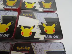 6X Pokemon Celebrations 25th Anniversary Collectorâ€™s Chest Lunch Box Tin Sealed - Image 15