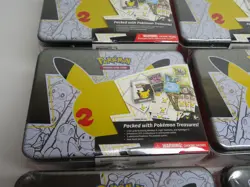 6X Pokemon Celebrations 25th Anniversary Collectorâ€™s Chest Lunch Box Tin Sealed - Image 8