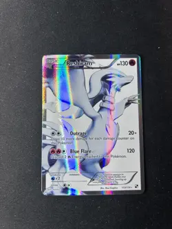 PokÃ©mon TCG Reshiram Holo Full Art Ultra Rare Card 113/114 Near Mint - / LP+ - Image 1