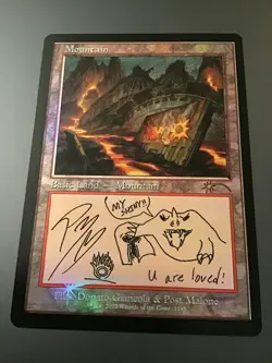 MTG Secret Lair x Post Malone #1193 Mountain Foil NM - Image 1
