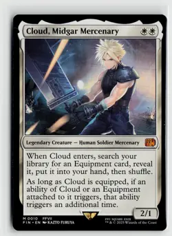 MTG Final Fantasy Cloud, Midgar Mercenary x1 NM Mythic - Image 1