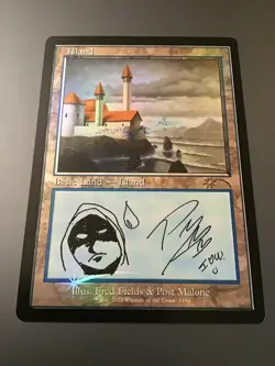 MTG Secret Lair x Post Malone #1191 Island Foil NM - Image 1