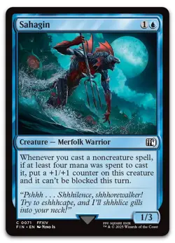 Sahagin #71 (NM) Final Fantasy FIN Magic MTG - Image 1