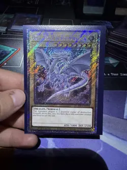 *** BLUE-EYES WHITE DRAGON *** PLATINUM SECRET RARE RA04-EN108 MVP1 YUGIOH! - Image 1