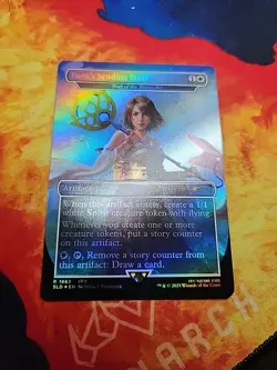 Yuna's Sending Staff - Staff of the Storyteller (Rainbow Foil) - Secret Lair NM - Image 1