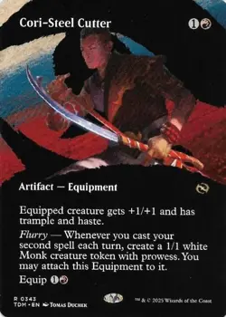 MTG - Cori-Steel Cutter *borderless* - Near Mint Rare. TDM - Image 1