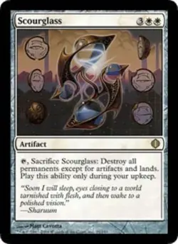 1x Scourglass Moderate Play, English Shards of Alara MTG Magic - Image 1