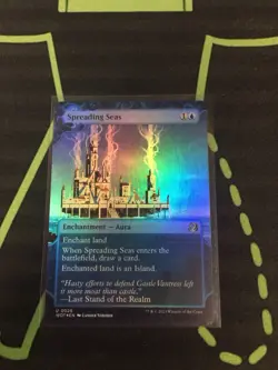 MTG Magic The Gathering Spreading Seas Foil WOT Enchanting Tales Blue Commander - Image 1