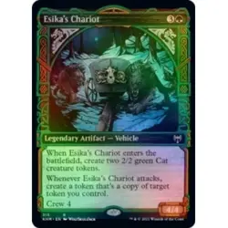 FOIL ESIKA'S CHARIOT (SHOWCASE) X4 Kaldheim KHM Magic MTG MINT CARD - Image 1