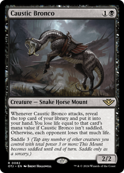 Caustic Bronco #82 | NM FOIL | Outlaws of Thunder Junction OTJ | Magic MTG - Image 2
