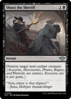 Shoot the Sheriff #106 | NM FOIL | Outlaws of Thunder Junction OTJ | Magic MTG - Image 1