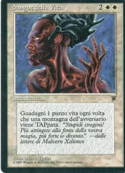 MTG: Legends: Lifeblood (Italian): Lightly Played Condition - Image 1