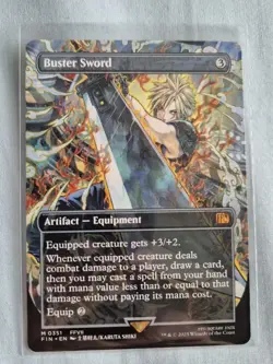 MTG Final Fantasy Buster Sword Borderless NM - Image 1