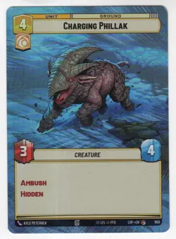 Star Wars Unlimited LotF Hyperspace Foil Card LOF950 Charging Phillak - Image 1