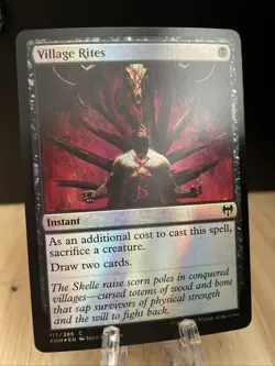 MTG Village Rites FOIL #117/285 Kaldheim Common KHM NM/M - Image 2