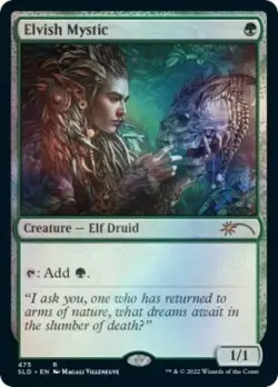 Elvish Mystic -Foil Light Play MTG Secret Lair - Image 1