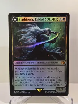 MTG Sephiroth, Fabled Soldier / One-Winged Angel ( Foil ) Final Fantasy - Image 1