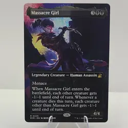 MTG Magic: Ravnica Remastered: Massacre Girl Borderless Anime #0425 Rare - NM - Image 1