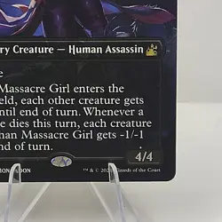 MTG Magic: Ravnica Remastered: Massacre Girl Borderless Anime #0425 Rare - NM - Image 10