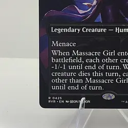 MTG Magic: Ravnica Remastered: Massacre Girl Borderless Anime #0425 Rare - NM - Image 3