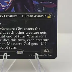 MTG Magic: Ravnica Remastered: Massacre Girl Borderless Anime #0425 Rare - NM - Image 4
