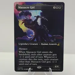 MTG Magic: Ravnica Remastered: Massacre Girl Borderless Anime #0425 Rare - NM - Image 7