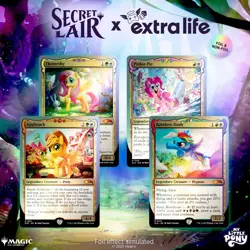 Magic the Gathering MTG Secret Lair Ponies the Galloping 2 Foil Edition - New - Image 1