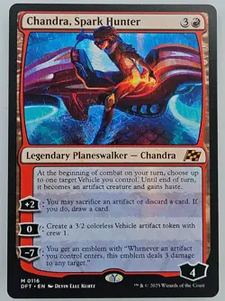 Magic The Gathering - 0116 Chandra, Spark Hunter - Mythic R - Aetherdrift - Image 3