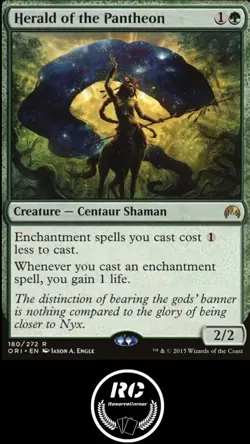 Herald Of The Pantheon MTG NM ORI Rare Shaman Fast Tracked Shipping - Image 1