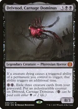 Drivnod, Carnage Dominus Foil - Phyrexia All Will Be One Near Mint - Image 1