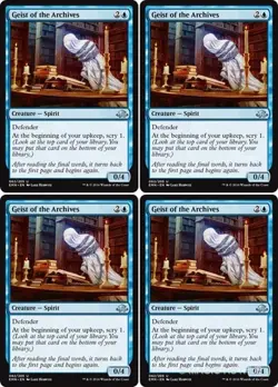 MTG - 4x GEIST OF THE ARCHIVES - Eldritch Moon (U) - Image 1