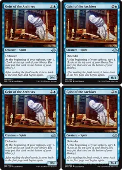 MTG - 4x GEIST OF THE ARCHIVES - Eldritch Moon (U) - Image 2