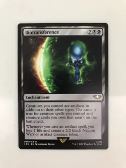 Biotransference MTG Magic the Gathering Card NM Near Mint Warhammer 40K - Image 1