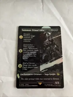 Summon: Primal Odin (Borderless) Final Fantasy Foil - Image 1