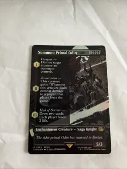Summon: Primal Odin (Borderless) Final Fantasy Foil - Image 3