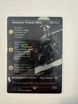 Summon: Primal Odin (Borderless) Final Fantasy Foil - Image 2