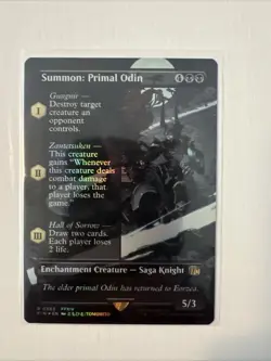Summon: Primal Odin (Borderless) Final Fantasy Foil - Image 4