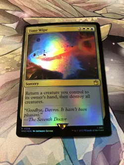 Time Wipe Foil Doctor Who WHO MTG Magic The Gathering Pack Fresh - Image 3