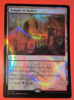 MTG: Temple of Malice Commander: M3C /NM, #389 Ripple Foil Rare - Image 1