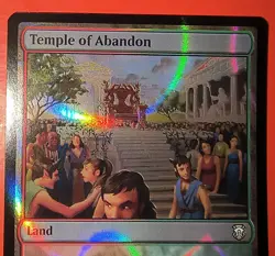 TEMPLE OF ABANDON: MTG  Rare,#385, M3C: Ripple Foil/ Magic/ Land - Image 5