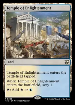 Mint/Near-Mint, English - 4 x MTG Temple of Enlightenment - Ripple Foil Commande - Image 2
