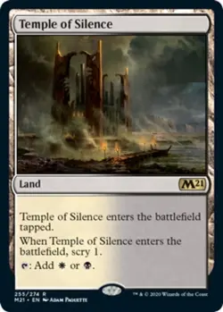 Near Mint, English - 4 x MTG Temple of Silence - Foil Core Set 2021 - Image 2