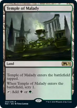 4x Temple of Malady - Foil NM-Mint, English Core Set 2021 MTG Magic - Image 2