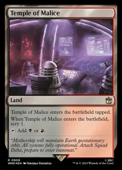 x1 Temple of Malice - Surge Foil R MTG Universes Beyond: Doctor Who M/NM, Englis - Image 1
