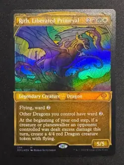 MTG Rith, Liberated Primeval *SHOWCASE FOIL* Dominaria United 313 NM Mythic - Image 1