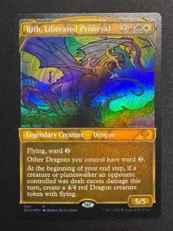 MTG Rith, Liberated Primeval *SHOWCASE FOIL* Dominaria United 313 NM Mythic - Image 2