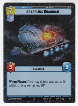 Star Wars Unlimited LotF Hyperspace Foil Card LOF811 Grappling Guardian - Image 1